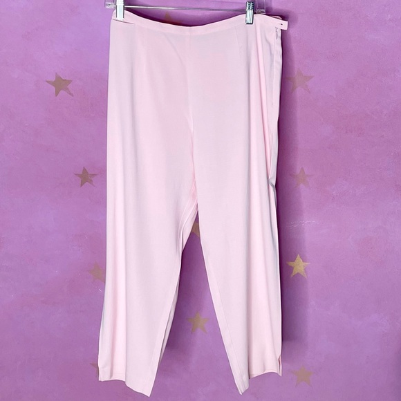 Tommy Bahama Stretch Vintage Silk Blend Capri Pants Light Pink Womens Size 8 - Picture 1 of 11